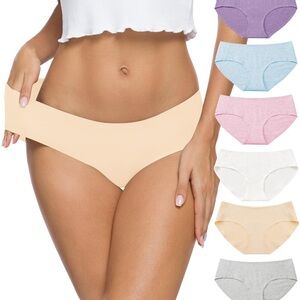 Altheanray Cotton Hipster Panties Briefs Women's Size M 6 Pack Multi Color New